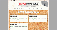 Desktop Screenshot of breakfastwiththebeatles.com