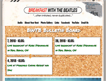 Tablet Screenshot of breakfastwiththebeatles.com